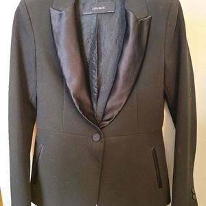 COPY - Zara basic, black, one button blazer, size M